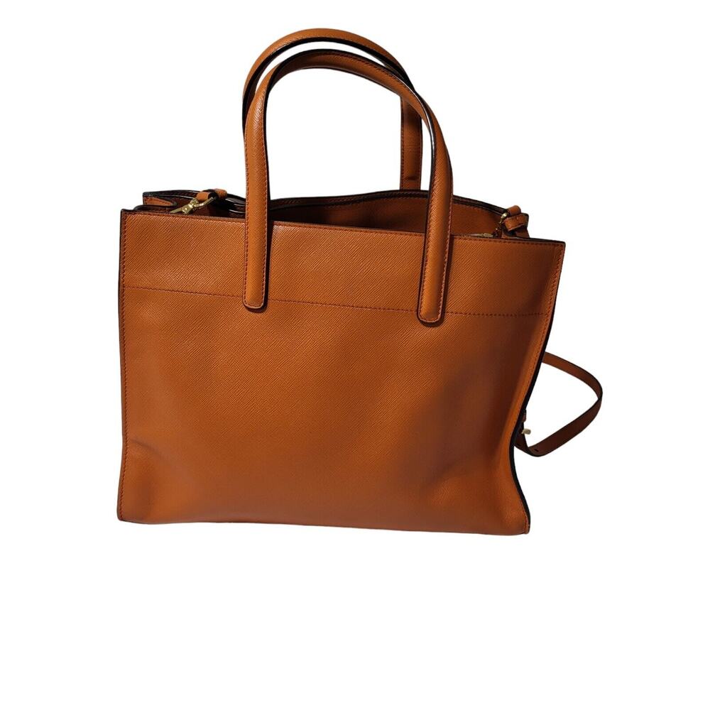 AUTHENTIC LUXURY PRADA SAFFIANO SHOULDER BAG HANDBAG ORANGE - Picture 3 of 8